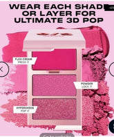 ONE/SIZE - Cheek Clapper 3D Blush Trio Palette - Gworly Pop