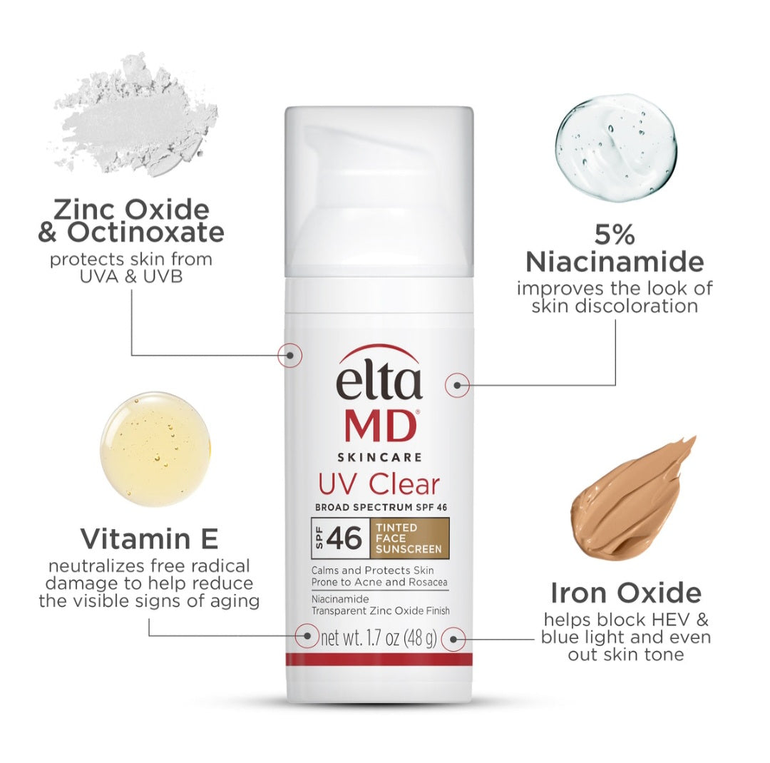 EltaMD UV Clear Tinted Broad-Spectrum SPF 46 —