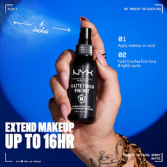 NYX Makeup Matte Finish Fini Mat Long Lasting Setting Spray
