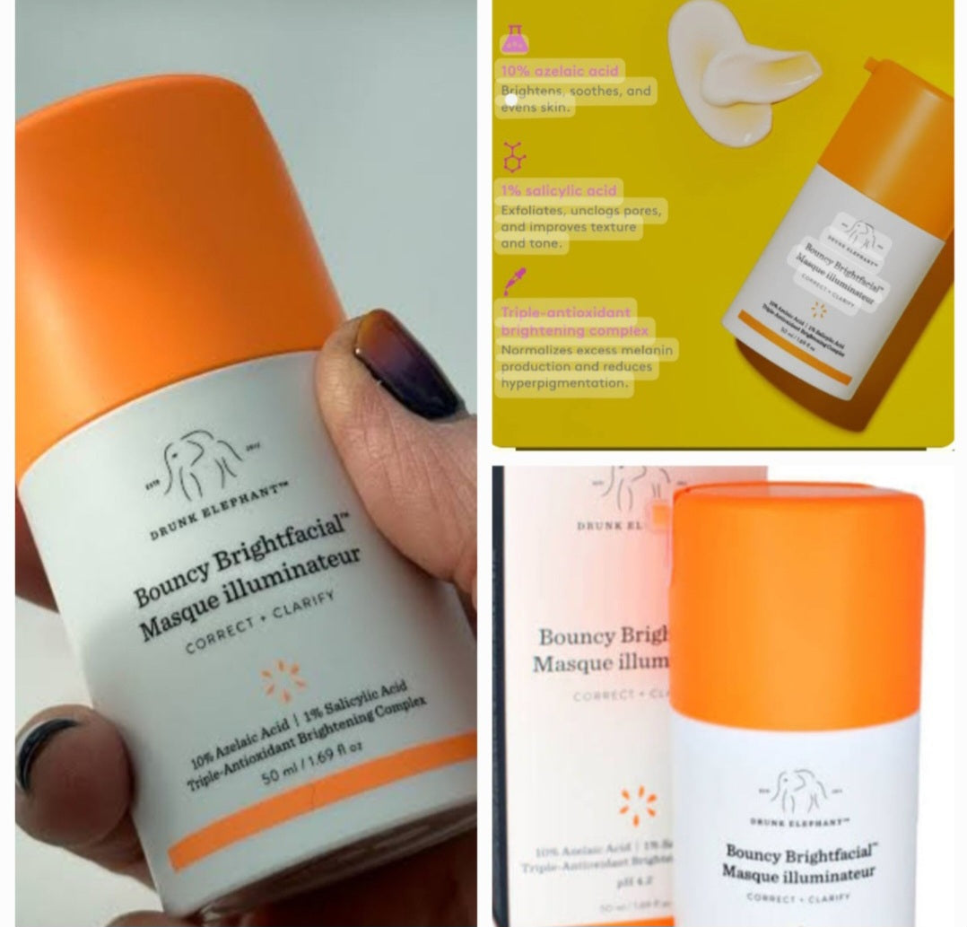 DRUNK ELEPHANT  BOUNCY BRIGHTFACIAL  MASQUE ILLUMINATEUR 50 ml