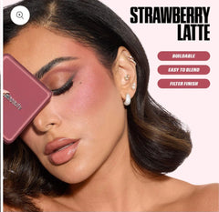 Huda Beauty Blush Filter Blurring Blushlighters Palette – Strawberry Latte