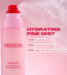 One / Size Powder Melt Glass Setting Spray
100 ml