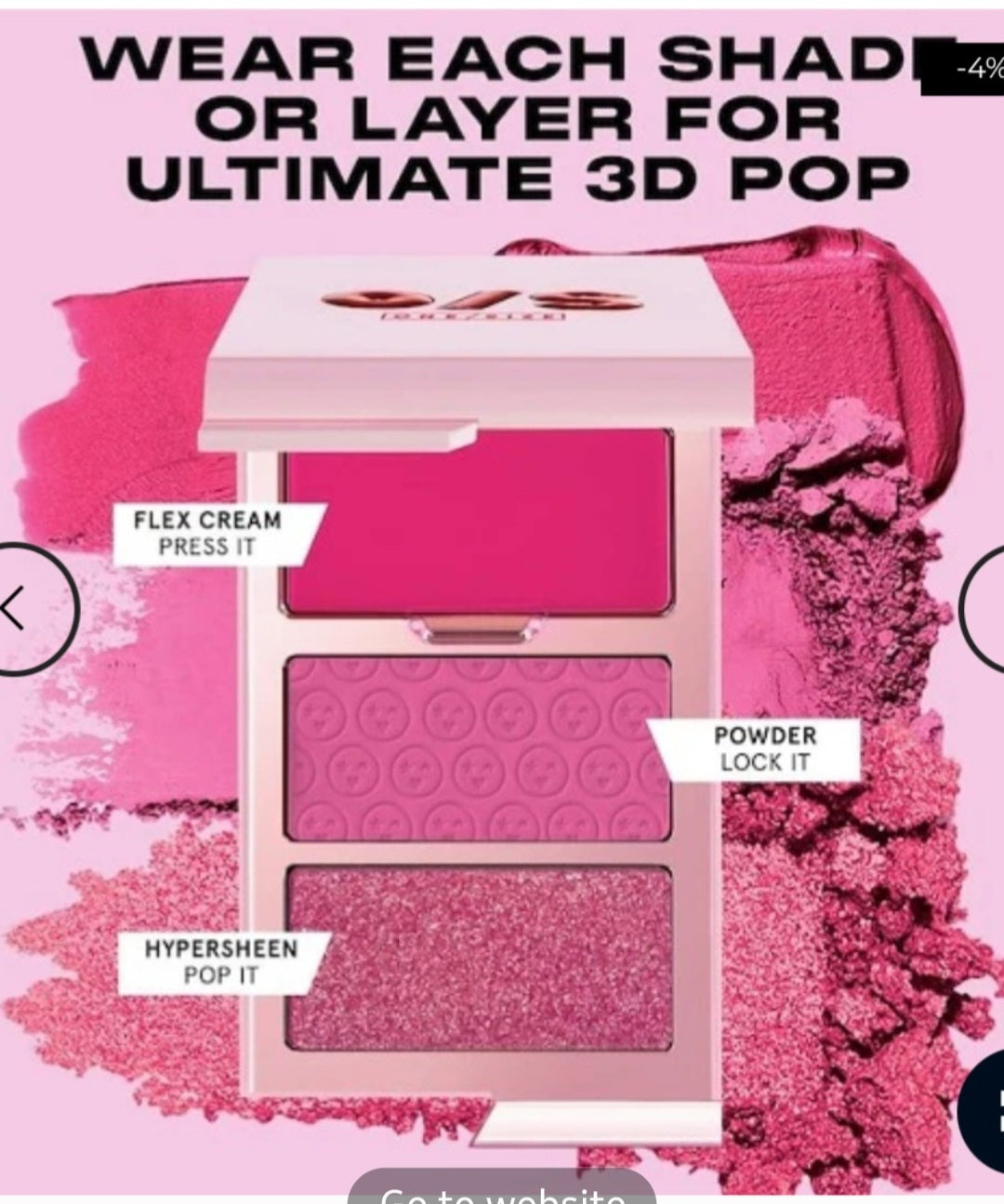 ONE/SIZE - Cheek Clapper 3D Blush Trio Palette - Gworly Pop
