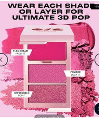ONE/SIZE - Cheek Clapper 3D Blush Trio Palette - Gworly Pop